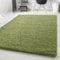 Carpetsale24 Teppich Wohnzimmer Shaggy Flokati Einfarbig Design 200 x 290 cm Grün - Hochflor Teppich Schlafzimmer Pflegeleicht und Super Weich - Flauschiger Teppich Langflor 50 mm Florhöhe Rechteckig