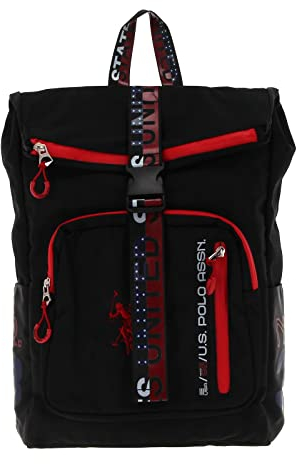 U.S. POLO ASSN. Bozeman Backpack with Flap Black