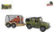 Dinoworld 4x4 Jeep (Auto mit Anhänger + Dinosaurier, Spielset für Kinder, Dino-Transporter mit Käfig) 540449
