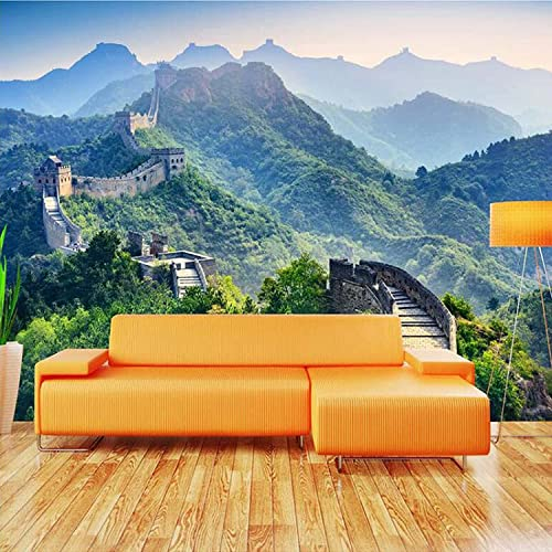 Alpine Landschaft Der Chinesischen Mauer Fototapete Abziehen Und Aufkleben Selbstklebende Tapete Abnehmbare Große Aufkleberfolie Wanddekoration Druckbild Bild Wandaufkle 400 (Breite) x 280 (Höhe) cm