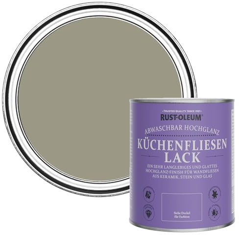 Rust-Oleum Grounded Water-Resistant Kitchen Tile Paint in Gloss Finish - Grounded 750ml