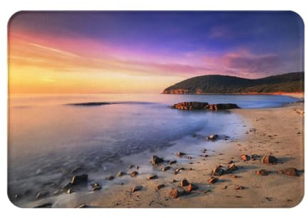 JCAKES Sun The Beach With Pebbles Doormat Carpet Outdoor Rug Rugs For Bedroom Washable Rug Kitchen Rug Anti Slip Rug Underlay Small Rug Small Door Mat