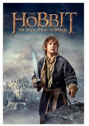 NEDOES Der Hobbit, Die Einöde von Smaug, Poster, Wandkunst, Dekordruck, Bild, Gemälde für Wohnzimmer, Schlafzimmer, Dekoration, ungerahmt, 30 x 45 cm