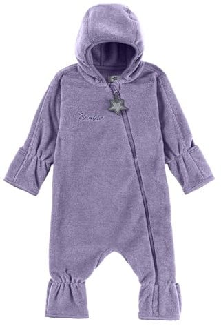 Sterntaler Baby Overall Fleece Mädchen - Jumpsuit aus Microfleece Stickerei, Reißverschluss, sowie Hand- und Fußstulpen - lavendel, 86