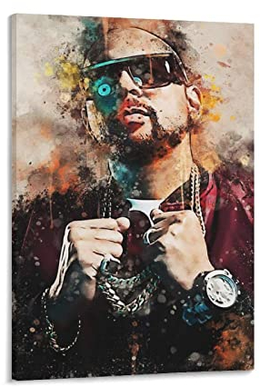 Foto Auf Leinwand Senza Cornice Sean-Paul Hiphop Reggae Tela decorativa Wall Art Soggiorno Poster Camera da letto 60x90cm
