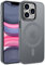 ORDA für iPhone 11 Pro Hülle 5.8 Zoll Kompatibel mit MagSafe,Magnetisch Handyhülle für iPhone 11 Pro Case Durchscheinende Matt Rückseite Dünn Stoßfest Schutzhülle Grau