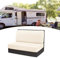 Eysbiy Wohnmobil Sofabezug, 2 Stück (1 Set) Wohnwagen Sofa-Sitzkissenbezug Stretch Jacquard RV-Sitzbezüge Camper Loveseat Sofa Möbelschutz Waschbarer Kissen Schonbezüge für Anhänger (Beige)