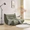 okwish Beanbag-Sofa, riesiges Doppelsofa, aus Teddy-Fleece-Material, übergroßes Lazy Sofa, ideal zum Lesen und Entspannen drinnen und draußen, Grün