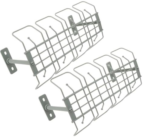 HOMOCONO 2pcs Cable Management Rack under Desk Storage Desk Cord Organizer Cable Holders