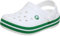 Crocs Unisex Kinder Crocband Clog T Clog, White/Green Ivy, 25/26 EU