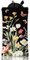 GLOBLELAND Weiches Brillenetui Schwarzem Vintage Wildblumen Motiv Botanik Illustration Brillenetui Mit Quetschverschluss Reise Sonnenbrillenetui Aus PU Leder Sonnenbrillentasche Für Damen Und Herren