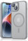 Magnetic Case for iPhone 14 6.1-Inch Compatible with MagSafe, Translucent Matte Back Slim Shockproof Phone Cover for iPhone 14 (Gray, iPhone 14)