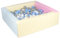 Velinda Piscine à balles carrée avec 300 balles, Cuir écologique, 5 éléments (Couleur de la Piscine/de balles: Rose, Bleu, Jaune (Pastel)/Blanc, Transparent, Bleu Clair, Gris, Argent)