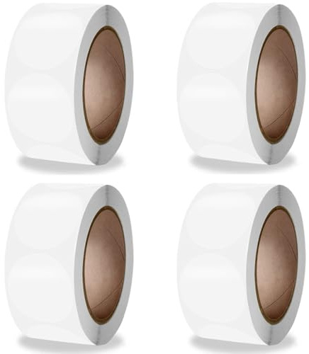 Runde Transparent Aufkleber 2000 Stück, 2 cm Selbstklebend Etiketten Klar Kreis, Durchsichtig Siegel Klebepunkte Punktaufkleber Verschlussetiketten, Round Wafer Seals Sticker für Verpackung, Umschläge