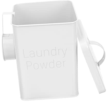 TOGEVAL Laundry Powder Storage Bin Lid and Handle 1-set Laundry Soap Dispenser Bucket Scoop for Room Organization and Fabric Softener Dispenser