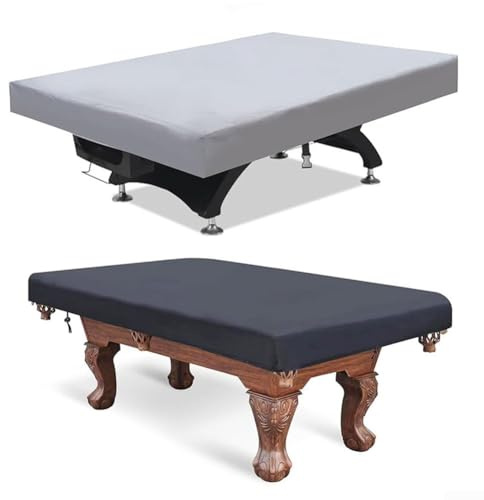 For Durable and Waterproof Pool Table Cover with Elastic Drawstring Providing Reliable Protection from Outdoor Elements for 7ft Billiard Tables (black 7FT)