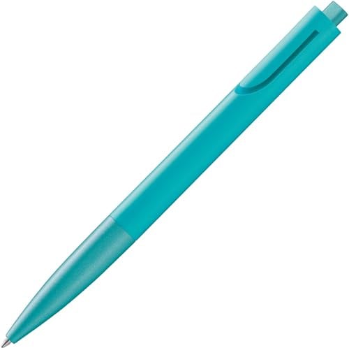 Lamy noto teal Kugelschreiber - puristischer Kuli mit Gehäuse aus Kunststoff in Dreiecksform - Clip entsteht aus der Gehäusekontur - inkl. Großraummine M 16 in Strichbreite M in schwarz
