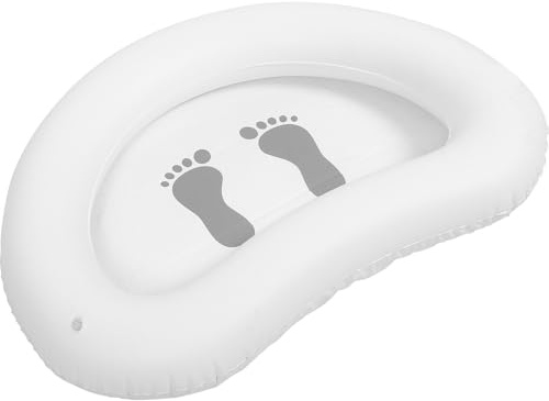 CORHAD Foot Spa Gonfiabile per Casa, Vasca i Piedi in Pvc Bianco, Comoda e Rilassante, per Pediluvio e Pulizia