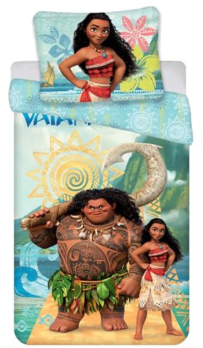 Disney Vaiana Wendebettwäsche, 140 × 200 + 70 × 90 cm, Oeko-TEX (H)
