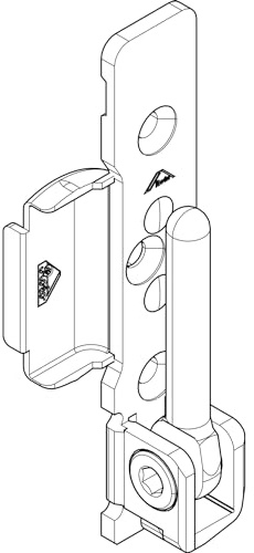 ROTO NT Ecklager E5, 12/20-9V/13V, verstellbar, mit Bohrzapfen, rechts (450547)