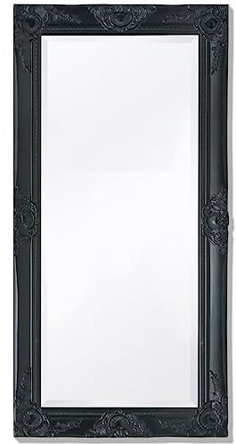 vidaXL Wandspiegel Garderobe Spiegel Badspiegel Antik Barock 100x50 cm Schwarz