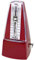 keepdrum GMPL RD mechanisches Metronom Taktgeber mit Glocke aufziehbar Rot