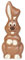 2x 90gr. Schokohase sitzend/Osterhase/Schokolade/Oster-Schokolade/verschiedene Figuren zur Auswahl/Ostern