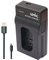 Lemix BLJ31 Chargeur USB ultra fin compatible avec batterie Panasonic DMW-BLJ31 et Panasonic Lumix DC-S1 (DC-S1R/DC-S1H)