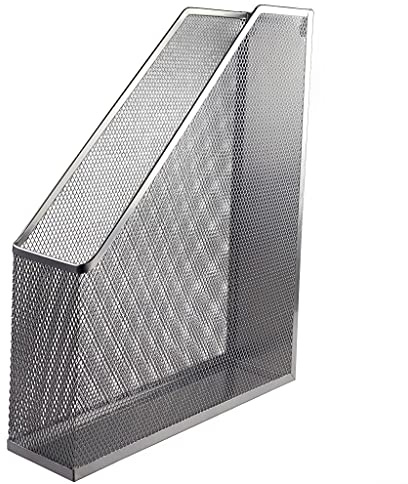 Netuno 1x Zeitungsständer Tisch Metall silbern Zeitschriftensammler