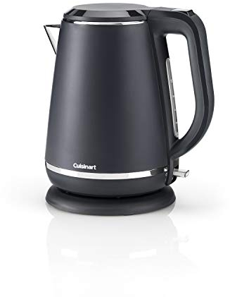 Cuisinart Jug electric kettle, Fast boil, cordless kettle, 3KW, Slate Grey, Stainless Steel, Matte Finish, 1.5L Capacity, Part of coordinating kettle and toaster sets