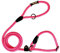 Laisse pour Chien en Corde avec Collier Matingale, Anti-Traction. 160M. Rose