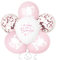 24pz Palloncini Nascita Bimba È nata una bimba Palloncini Elefante Rosa Bianchi Decorazione Allestimento Addobbi Nascita Bambina