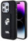 CG MOBILE CG Movie Karl Lagerfeld Saffiano-Leder-Schutzhülle für iPhone 15 Pro, Schwarz