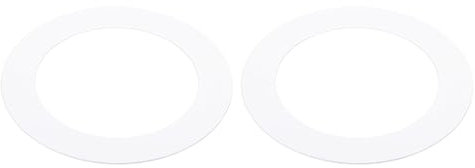 PATIKIL Metallische Goof Trim-Ring, 2 Stück 3,98 OD 2,8 ID Runder Deckenleuchten-Ringverkleidung für Einbauleuchten-Abdeckung, Mattweiß