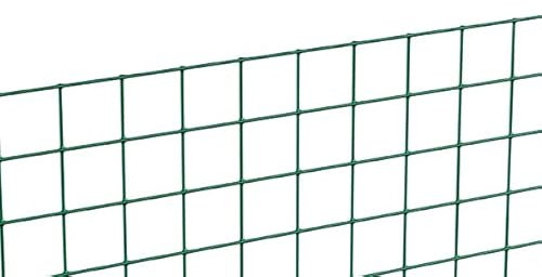 siwitec Schweißgitter Gitterzaun in grün| Maschenweite 12,7 x 12,7 mm | Höhe 1000 mm | Länge 5 m | Maschendrahtzaun | zum Schutz für Tiere und Pflanzen