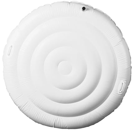 Pssopp Aufblasbare -Abdeckung, 5,4 Fuß Rund, Einfaches Aufblasen, Hervorragende Isolierung, Energiesparend, PVC-Material, Kompatibel mit den Meisten Spa- und -Serien