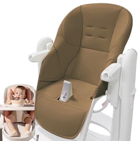 Baby Hochstuhl Kissenbezug, Universeller Baby-Esszimmerstuhlbezug, PU-Leder Hochstuhl Sitzauflage Universeller Ersatzbezug Für Für Peg Perego, Kosmic Jané, Baoneo, Siesta Zero3 80X40cm