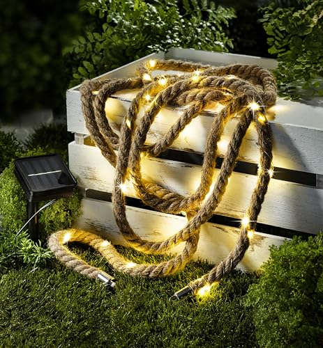 Weltbild Solar-Lichterkette Seil 60 LEDs