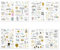 225 Stück Sticker Geburtstag,Sticker Fotoalbum Set,Sticker für Fotoalbum Kinder,Aufkleber für Gästebuch,Geburtstagskarten Geschenke,Party-Deko für Erwachsene Sticker Gästebuch Als Deko für Die Party