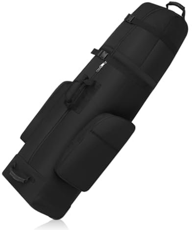 Sac de Voyage étanche pour Club de Golf – Sac de Rangement de Roue Portable, Organisateur léger à Fermeture éclair de Grande capacité | Housses de Voyage et résistantes à l'usure, Roues de sa