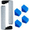 iAmoy Kit d'accessoires pour Eureka NEW430 & JONR ED12 - Pièce de rechange pour aspirateur eau et poussière - 2 rouleaux de brosse + 4 filtres