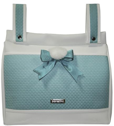 Bolso Talega para silla de paseo universal (Blanco/Verde Aguamarina)