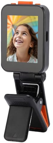 Tonysa Écran de Selfie de Téléphone, écran de Vue de la Caméra Arrière Portable 1080p avec Pince Pliante Universelle, écran HD de 2 Pouces. Prise en Charge du WiFi ou du Bluetooth