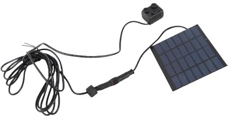 Pompe de Fontaine Solaire, Chauffe-eau Solaire Pompe de de Fontaine à énergie avec un Moteur sans Balais pour une Consommation d'énergie Plus Faible pour un Plaisir instantané dans Votre Jardin