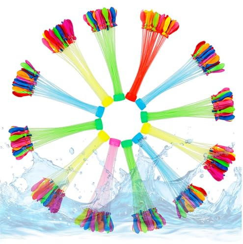 444x Selbstschließende Wasserbomben bunt - Erwachsene & Kinder - Schnell befüllbar - Luftballons