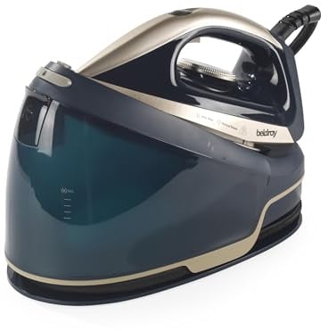 Beldray Ultra Power Dampfbügelstation 3000 W, 2,5 l, 3,5 bar | 40 g/min Dampfleistung, Keramiksohle, Vertikaldampf, Sicherheitsverriegelung, Anti-Kalk, Anti-Tropf, Selbstreinigung