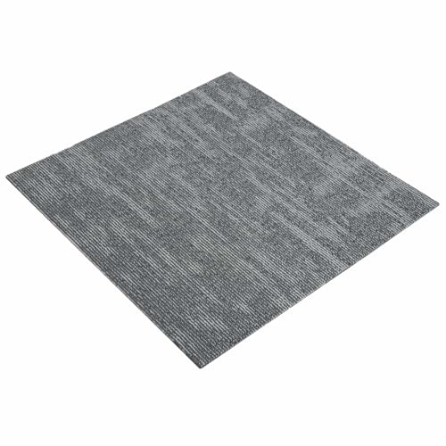 vidaXL Piastrella per Tappeto Grigio Cemento 50 x 50 cm 4 pcs, Camera, Pavimenti Modulari, Tappeto Morbido, Interno, Piastrelle per il Soggiorno, Stile Chic, Manutenzione Facile