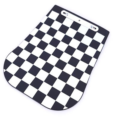 Scooter Chequered Mud Flap Number Plate Mount Fitment Suitable For Vespa MOD Lambretta