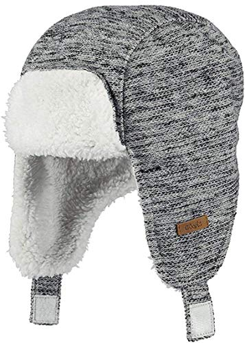 Barts MÜTZE WINTERMÜTZE FLIEGERMÜTZE GRAU YEETI GEFÜTTERT Klett WARM 3337002 - Yeeti (47)