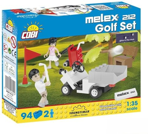 Cars 24554 Melex 212 Golf Set 94 Elements COBI-24554
